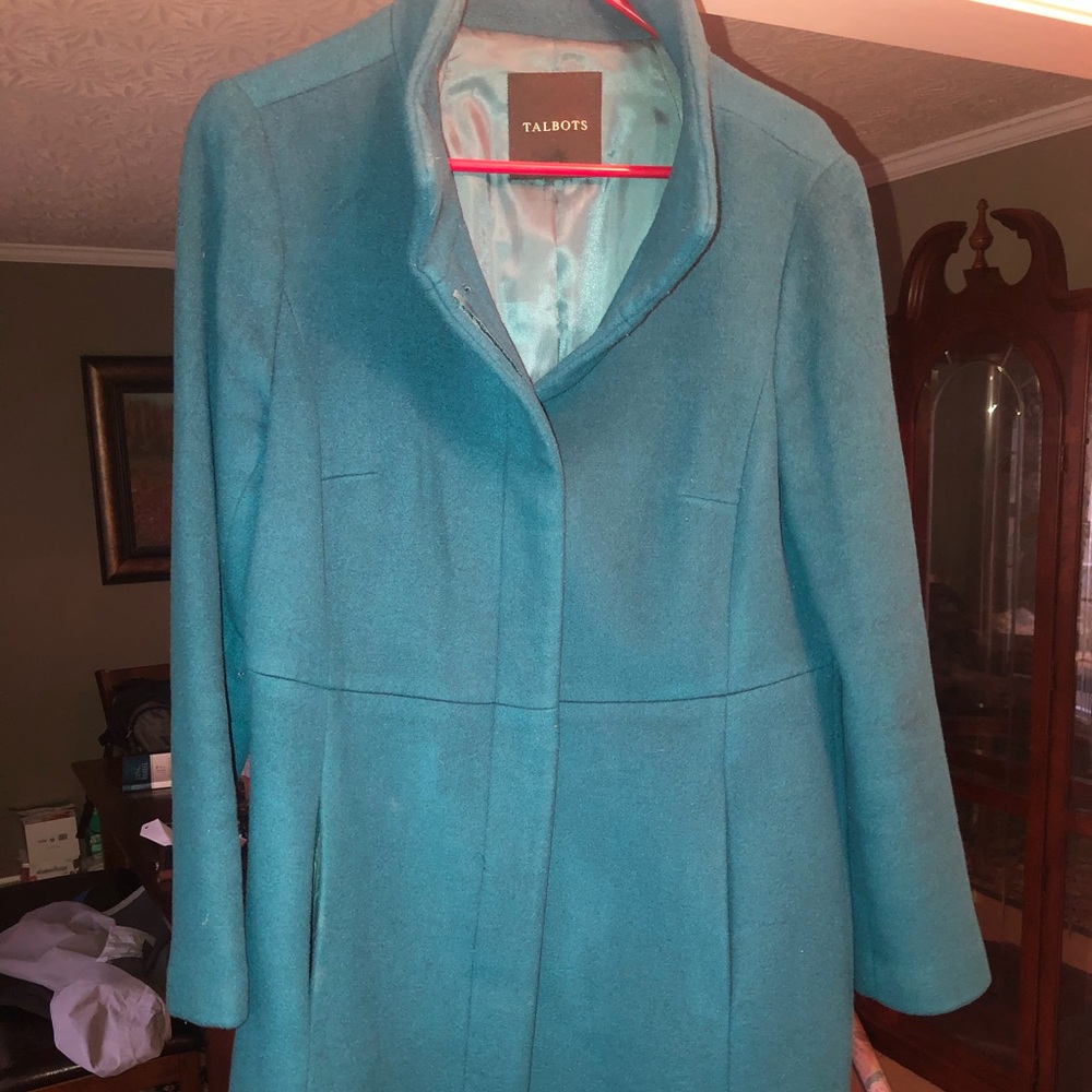 Talbots women’s peacoat, size 12. Like new.